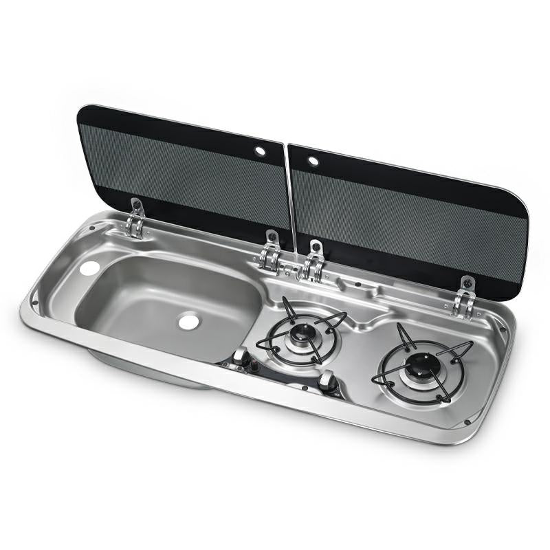 Piano cottura + lavello combinato Dometic mod. HSG 2370R/2370L