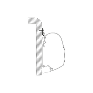 Staffa Thule adattatore Caravan Rail