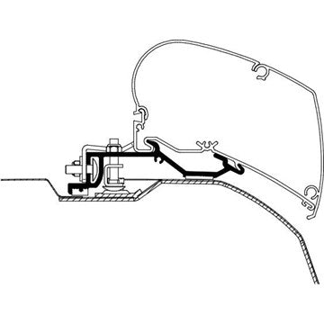 Staffa Thule adattatore Ducato, Jumper, Boxer dopo il 2007