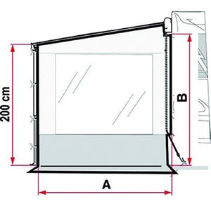 Parete laterale Side W Pro F45/F70/F65/F80 Fiamma