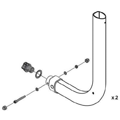 Scheda tecnica e misura Thule adapter 4 punti fissaggio per portabici 