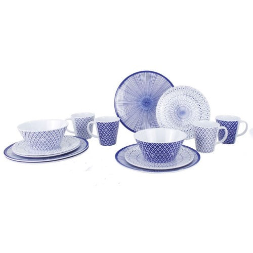 Set stoviglie in melamina serie Galaxi - 16 pezzi