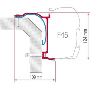 Kit montaggio tendalino Fiamma F45/F70 per Laika X 2008