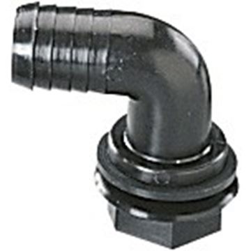 Raccordo a gomito con curva grande Ø 20 mm
