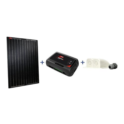 Kit completo pannello solare per camper NDS lightsolarKit pannello solare per camper NDS lightsolar + Sun Control SCE320 + Passatetto + PG