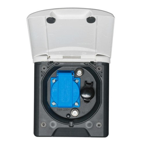 Presa esterna multifunzionale camper e caravan Variante bianca