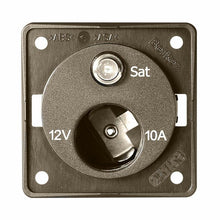 Carica l&#39;immagine nel visualizzatore di Gallery, Presa 12V auto è+ presa satellitare per camper Mod. BMP12AS
