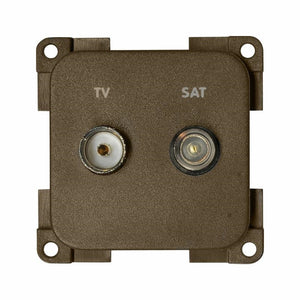 Presa TV + presa satellitare per camper MPTVS