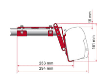 Carica l&#39;immagine nel visualizzatore di Gallery, Scheda tecnica Kit roof rail staffa per tendalini Fiamma F45/Compass
