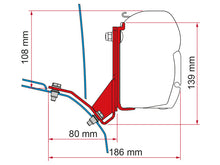 Carica l&#39;immagine nel visualizzatore di Gallery, Scheda tecnica Kit Ducato/Hymercar/Possl tetto a soffietto Staffa per tendalini Fiamma F45/F70
