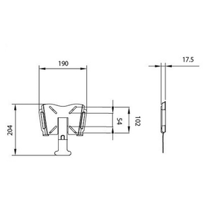 Scheda tecnica Supporto estraibile per TV a parete per camper