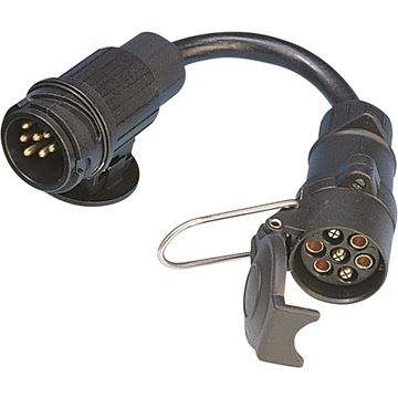 Adattatore 13-7 poli collegamento auto caravan cavo 30cm