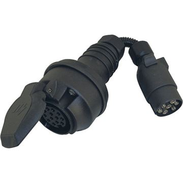 Adattatore collegamento auto caravan 7/13 poli cavo 10cm