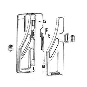 Ricambi Porta Dometic Cara D-R - Anta pezzi singoli