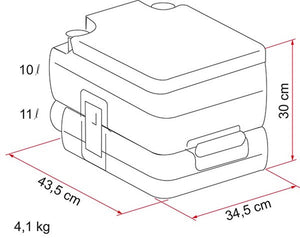 Toilette portatile Bi-Pot 30 Fiamma