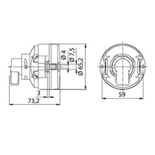 Carica l&#39;immagine nel visualizzatore di Gallery, Fanale posteriore con lampadina estraibile mod. BL65/BRS65/12V

