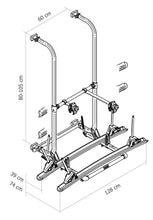 Carica l&#39;immagine nel visualizzatore di Gallery, Scheda tecnica e misure portabici Thule Elite G2
