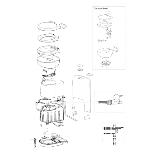 Ricambi Toilette a Cassetta Thetford C250cs