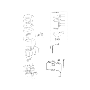 Ricambi Toilette a Cassetta Thetford C263 swe