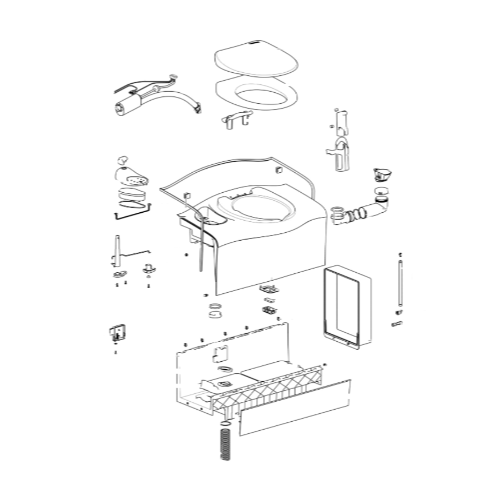 Ricambi Toilette a Cassetta Thetford C402 c-x