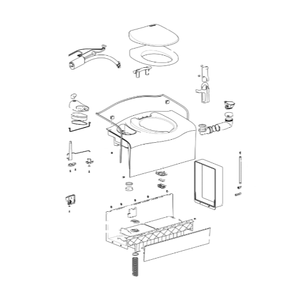 Ricambi Toilette a Cassetta Thetford C402 c-x