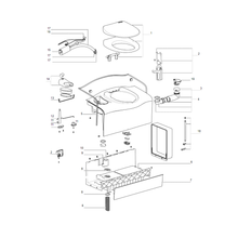 Carica l&#39;immagine nel visualizzatore di Gallery, Ricambi Toilette a Cassetta Thetford C402 c-x scheda tecnica
