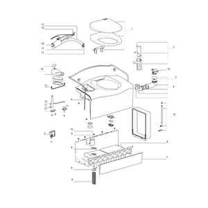 Ricambi Toilette a Cassetta Thetford C402 c-x scheda tecnica