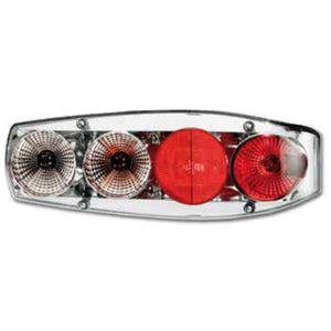 Fanale orizzontale posteriore caraluna iI Chromium per camper