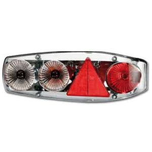 Fanale orizzontale posteriore caraluna iI Chromium per caravan