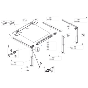 Ricambi tendalino fiamma CaravanStore 280-440 Versione 07