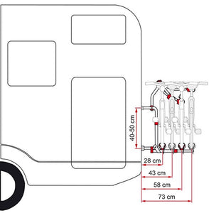Portabici Carry Bike Pro C N - senza staffe Fiamma