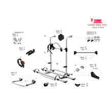 Carica l&#39;immagine nel visualizzatore di Gallery, Ricambi portabici Fiamma Carry-Bike pro - black &amp; blue
