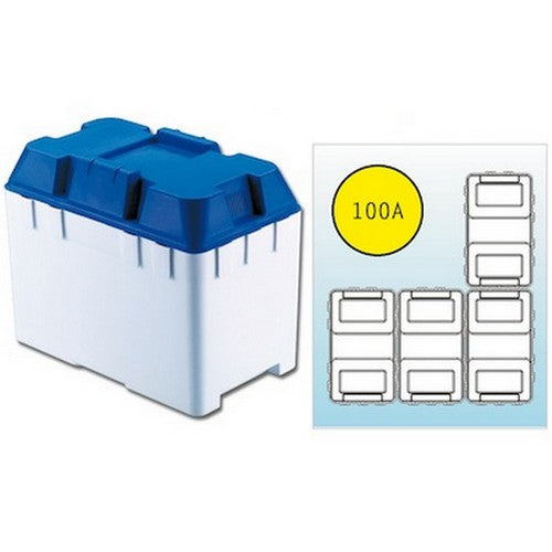 Cassetta per batterie 100A camper