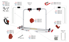 Carica l&#39;immagine nel visualizzatore di Gallery, Ricambi portabici Fiamma Caravan Carry-Bike XL A
