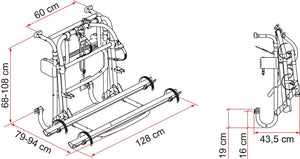 Portabici Fiamma Carry-Bike Lift 77