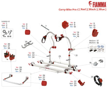 Carica l&#39;immagine nel visualizzatore di Gallery, Ricambi portabici Fiamma Carry-Bike Pro C
