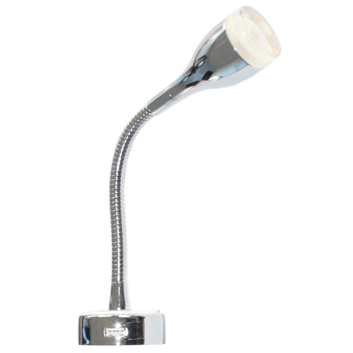 Faretto flessibile a led con USB per camper