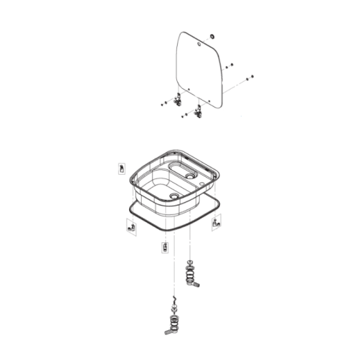 Ricambi lavello Dometic mod. SNG4044