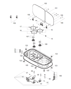 Ricambi piano cottura Dometic mod. HSG 3436