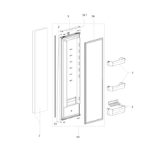 Carica l&#39;immagine nel visualizzatore di Gallery, Scheda tecnica Ricambi frigorifero Dometic serie 10 Rml 10.4 t - Sportello
