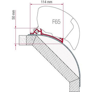 Kit montaggio tendalino Fiamma F65/F80 per Laika Kreos 2005