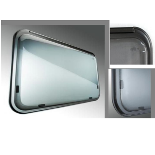 Vetro Di Ricambio Per Finestra Camper Seitz 668x232 Mm - Grigio Con Accessori Inclusi - Foto 8