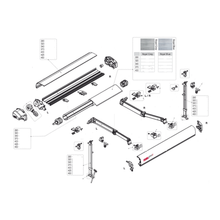 Carica l&#39;immagine nel visualizzatore di Gallery, Ricambi tendalino fiamma F80 S Polar White 290-450
