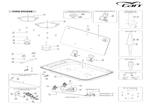 Scheda tecnica piano cottura Can mod. FC 1336