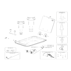 Ricambi piano cottura Can mod. FC 1337