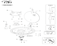 Carica l&#39;immagine nel visualizzatore di Gallery, Scheda tecnica Ricambi piano cottura Can mod. FC1345
