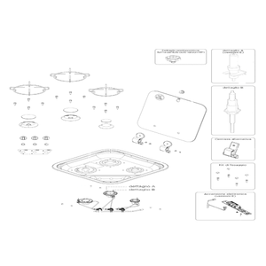 Ricambi piano cottura Can mod. FC 1347