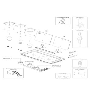 Ricambi piano cottura Can mod. FC 1349