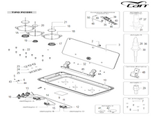 Carica l&#39;immagine nel visualizzatore di Gallery, Scheda tecnica Ricambi piano cottura Can mod. FC 1351
