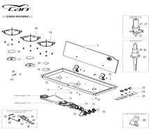 Carica l&#39;immagine nel visualizzatore di Gallery, Scheda tecnica Ricambi piano cottura Can mod. FC 1352
